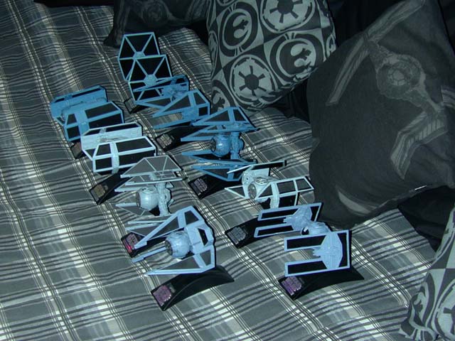 Custom Action Fleet TIE Fighters